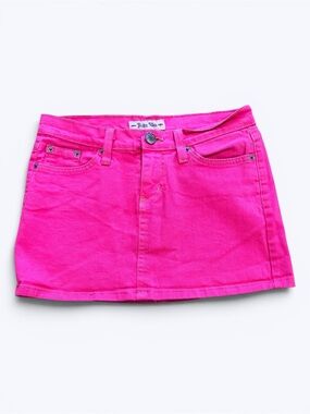 Milky Way Hot Pink Denim Mini Skirt Y2K Aesthetic- Barbiecore Size Small 🩷